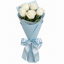 Букет 5 Белых роз Проуд #REPLACE_PRED# Поселок кирпичного завода