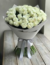 Букет 35 Белых роз в Поселок кирпичного завода