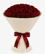 Букет 101 Бордовая роза Блэк Бакарра в Поселок кирпичного завода
