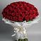 Букет 101 Красная роза Блэк Мэджик в Поселок кирпичного завода