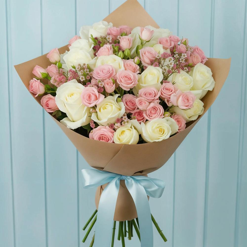 Букет цветов из: Розы в Поселок кирпичного завода