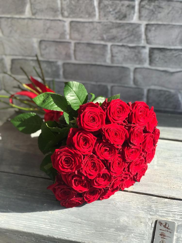 Букет Красные розы Фридом в Поселок кирпичного завода