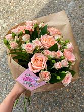 Букет цветов из:  Розы #REPLACE_PRED# Поселок кирпичного завода