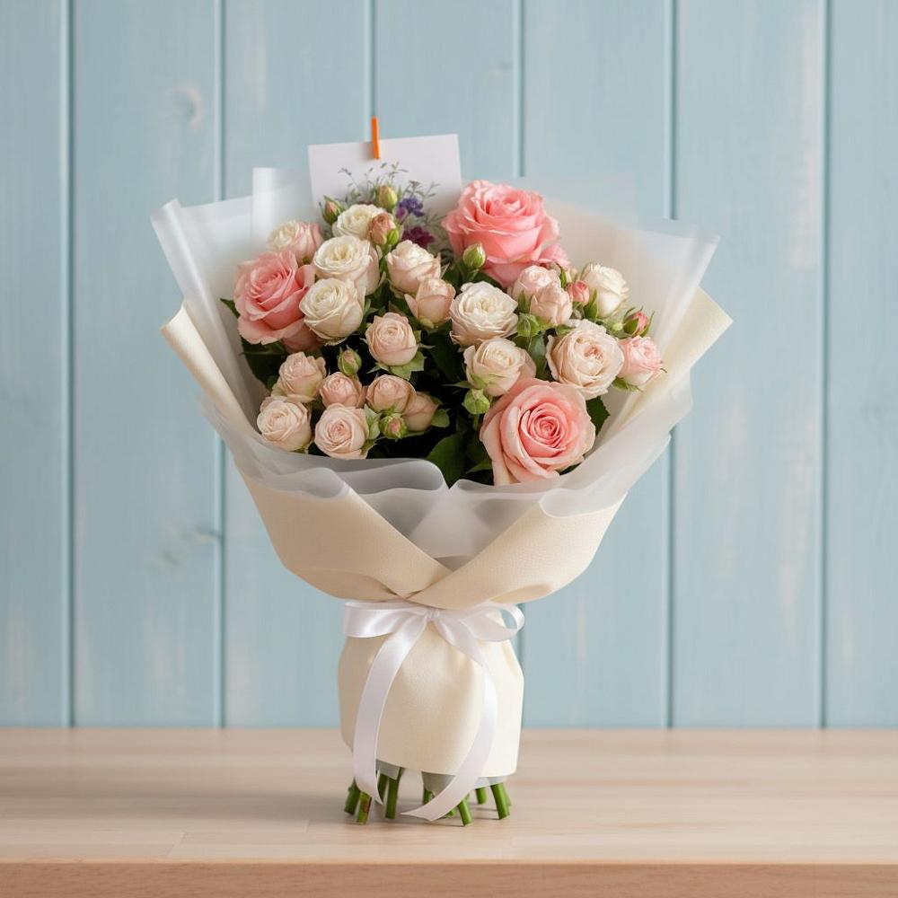 Букет цветов из: Розы в Поселок кирпичного завода