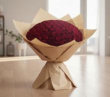 Букет 101 Красная роза в Поселок кирпичного завода