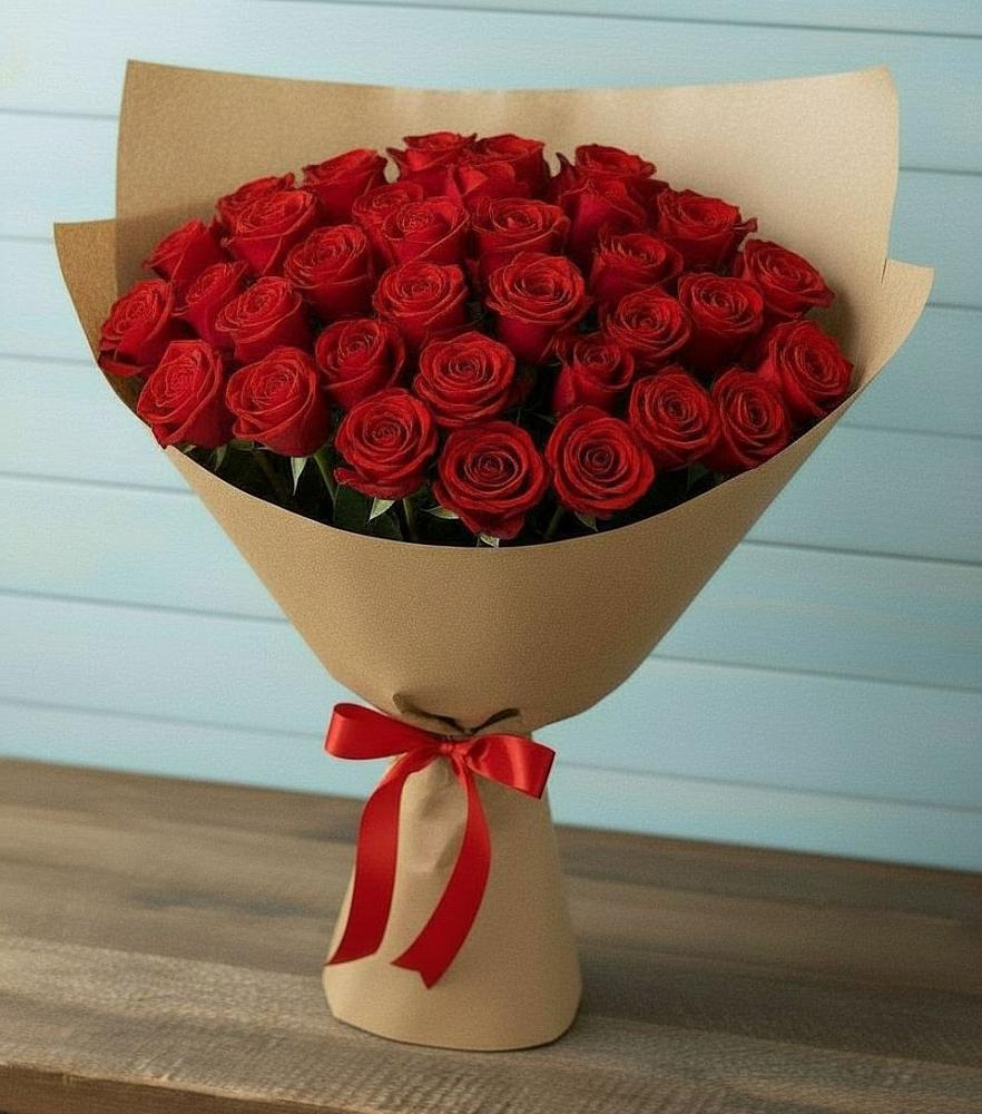 Букет Красные розы Милано в Поселок кирпичного завода