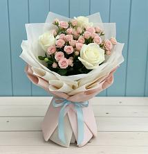Букет цветов из:  Розы в Поселок кирпичного завода