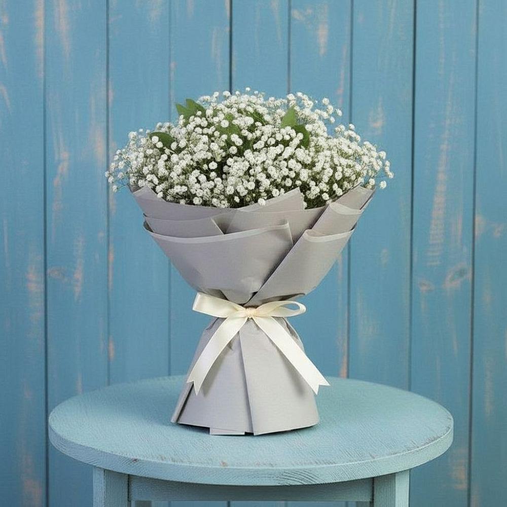 Букет цветов из: Гипсофила в Поселок кирпичного завода