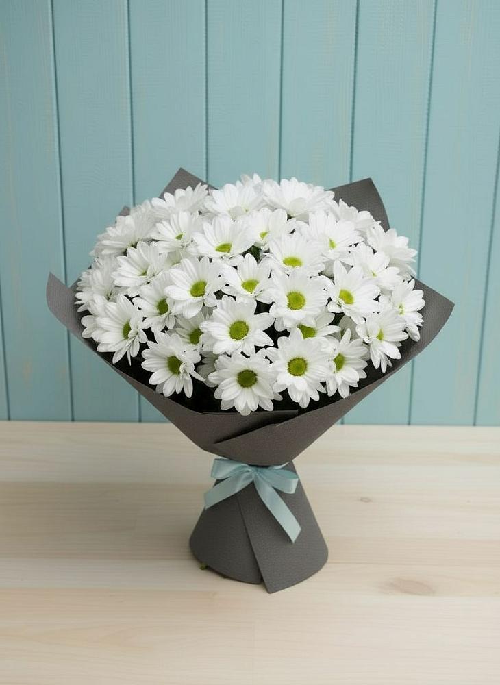 Букет цветов из: Хризантемы в Поселок кирпичного завода