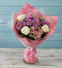 Букет цветов из:  Герберы в Поселок кирпичного завода
