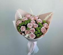 Букет цветов из:  Розы и Хризантемы в Поселок кирпичного завода