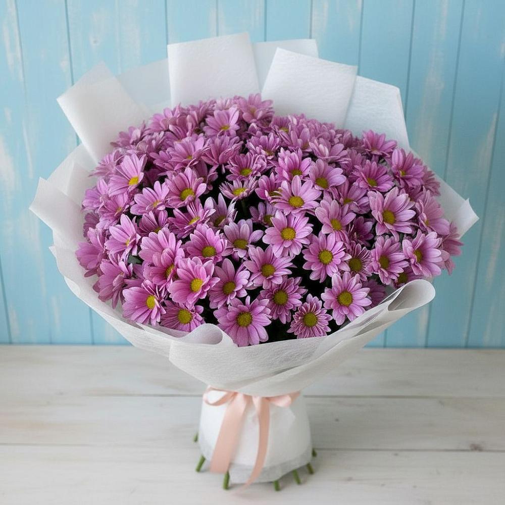 Букет цветов из: Хризантемы в Поселок кирпичного завода