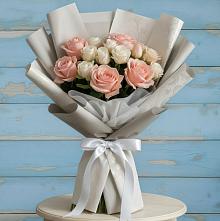 Букет цветов из:  Розы в Поселок кирпичного завода
