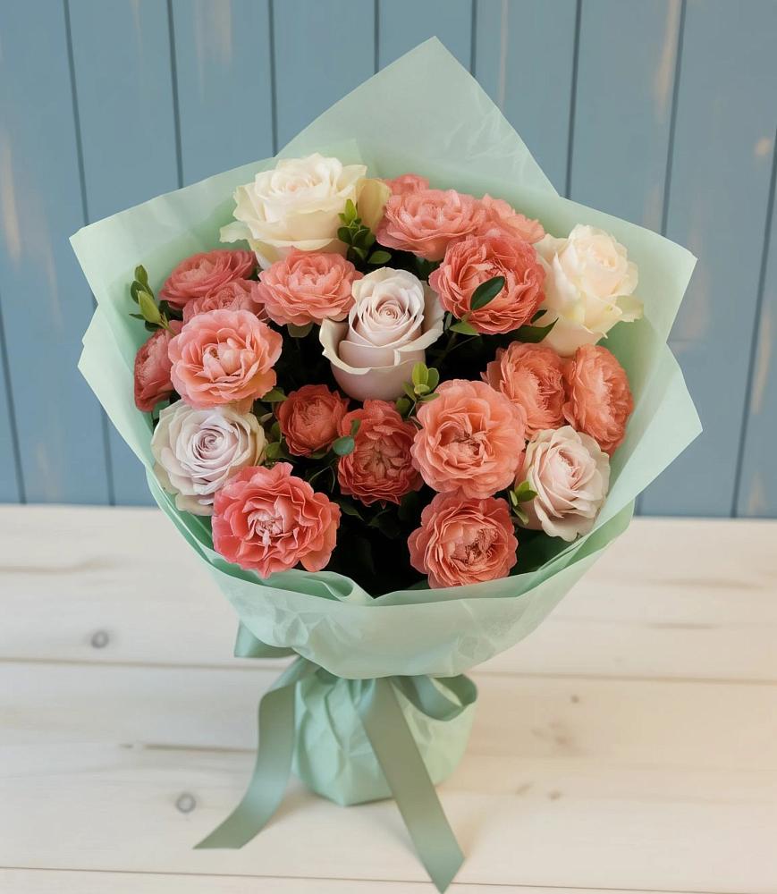 Букет цветов из: Розы в Поселок кирпичного завода