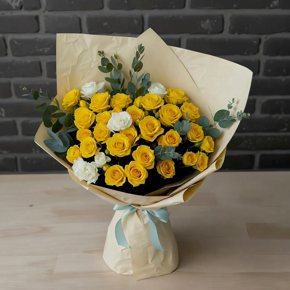 Букет цветов из: Розы в Поселок кирпичного завода