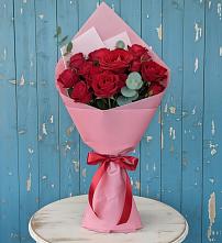 Букет цветов из:  Розы в Поселок кирпичного завода