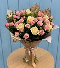 Букет цветов из:  Розы в Поселок кирпичного завода