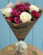 Букет цветов из:  Розы в Поселок кирпичного завода
