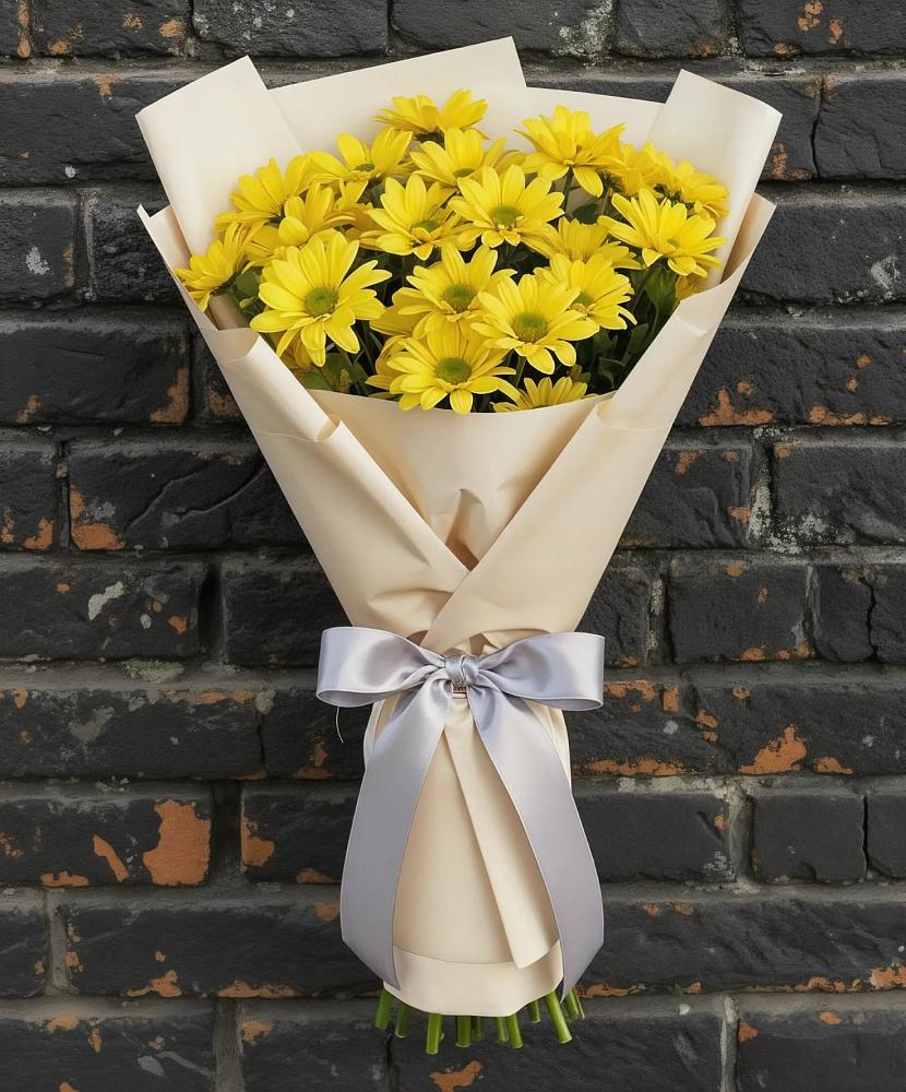 Букет цветов из: Хризантемы в Поселок кирпичного завода