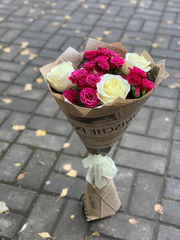 Букет цветов из: Розы в Поселок кирпичного завода