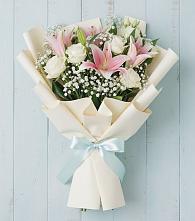 Букет цветов из:  Лилии в Поселок кирпичного завода