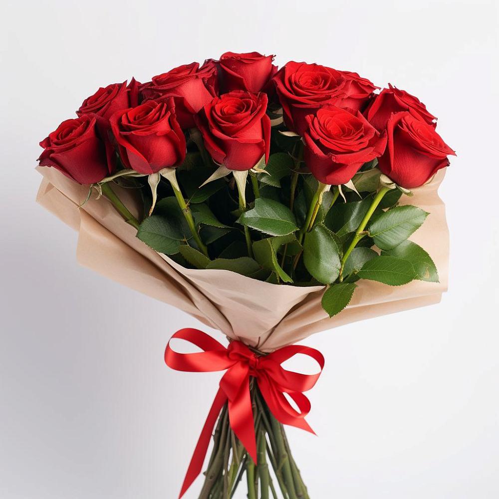Букет 11 Красных роз Эдлесс Лав в Поселок кирпичного завода